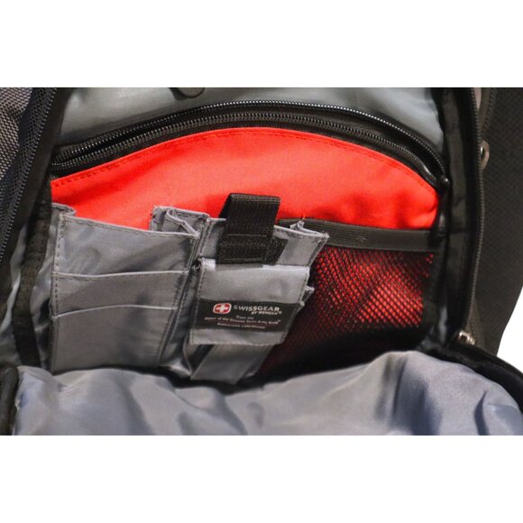 SwissGear by Wenger ScanSmart Laptop Backpack Black/Red Travel Tech - Picture 4 of 10